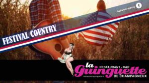 Read more about the article Affiches et flyers pour le festival country 2024 restaurant – bar La Guinguette de Champagneux