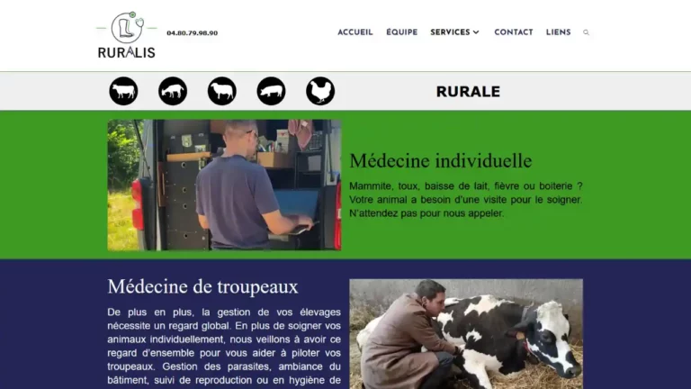 Ruralis, page, vétérinaires élevage et équin à Saint Béron