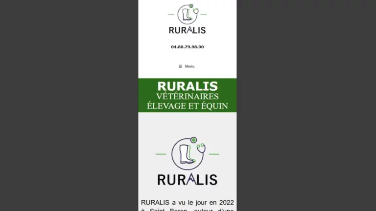 Ruralis, responsive, vétérinaires élevage et équin à Saint Béron